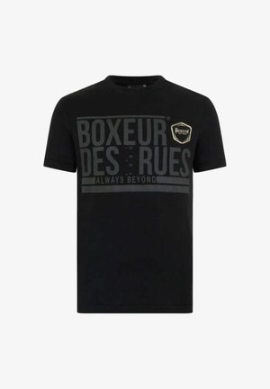 Boxeur Des Rues, BOXEUR DES RUES T-SHIRT 3D GRAPHIC WITH PATCH - T-shirt con stampa - schwarz