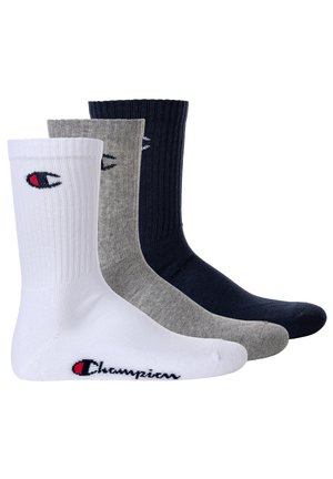 Champion UNISEX 3 PAAR - Socks - blau weiß grau