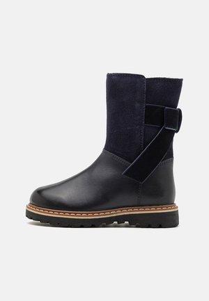 LEATHER - Snowboots  - dark blue