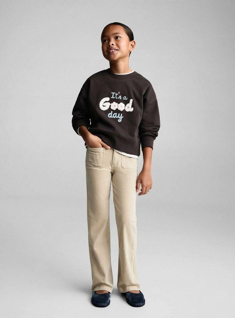 Mango Kids Džíny Straight Fit - beige