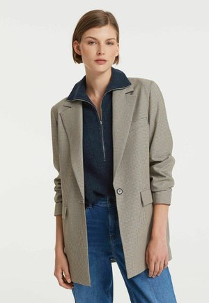 JIMENI CHECK - Short coat - nougat