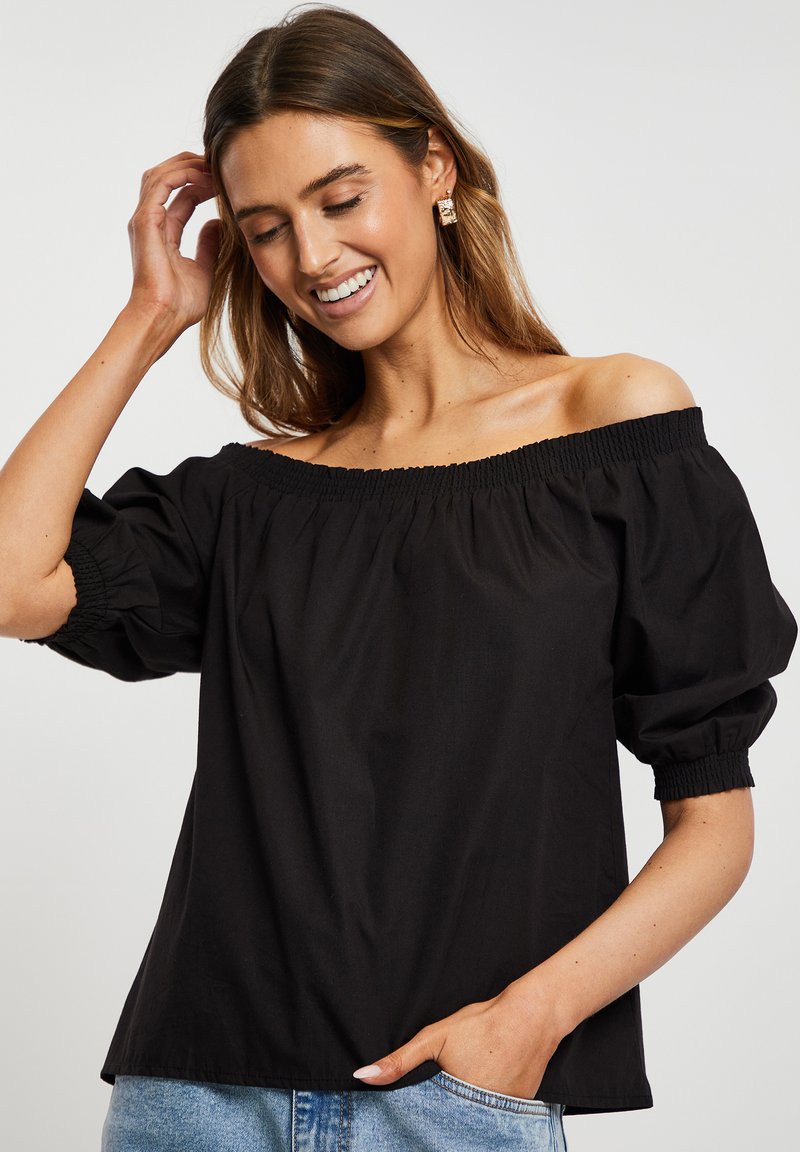 Threadbare HOTEL BANDEAU Bluse black/schwarz Zalando.at