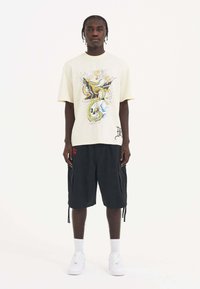 Ed Hardy EAGLE SNAKE BATTLE  - T-shirts print - beige