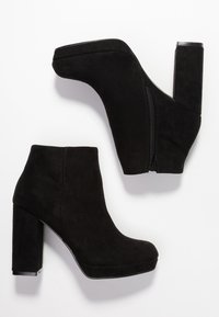 New Look Wide Fit Botines de tacón - black