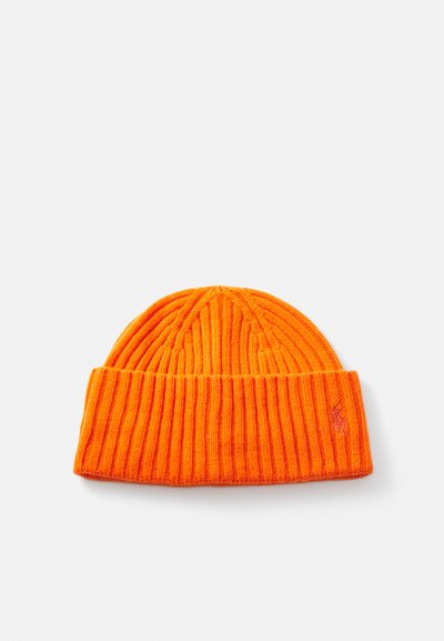 Polo Ralph Lauren WOOL RIB-KNIT WATCH CAP - Gorro - flannel orange