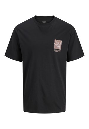 Jack & Jones, JORMONTAUK TEE CREW NECK - T-Shirt print - black