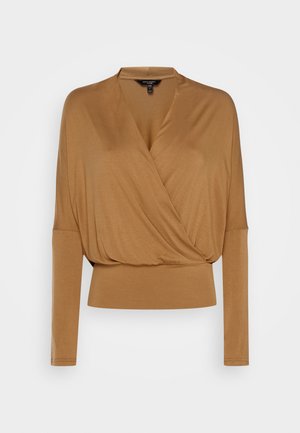 COCOON WRAP - Longsleeve - dark caramel