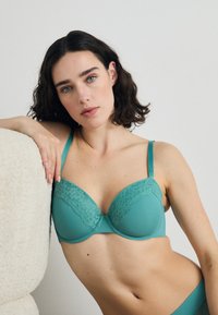 DORINA YAHARA 2 PACK - Kaarituelliset rintaliivit - green/pink