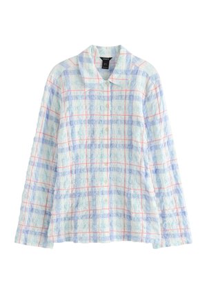 Lindex, LINDEX CHECKED SHIRT WITH STRUCTURE LINDEX - Skjortebluser - light white