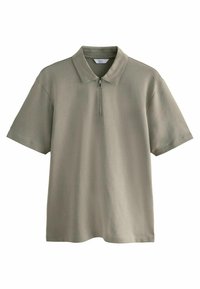 Next RELAXED FIT - HEAVYWEIGHT QUARTER ZIP - Polokošeľa - neutral