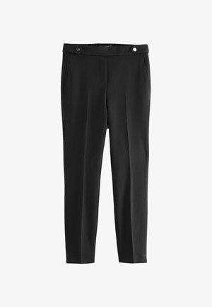 Musthave mustkanad musta sileda tekstuuriga, millel on kaks esikotit ja vöökoht, millel on kaks ringikujulist musta nuppu.