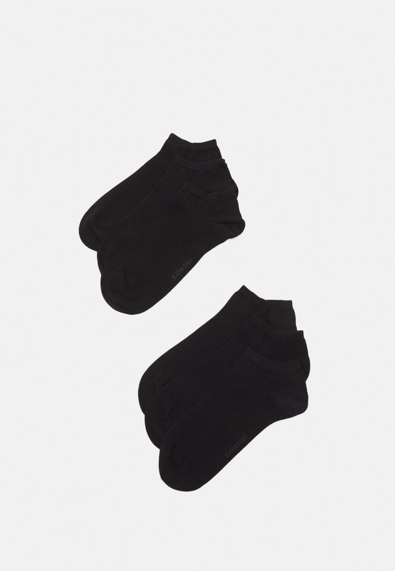 Björn Borg ESSENTIAL STEPS SOLID UNISEX 6 PACK - Chaussettes - black