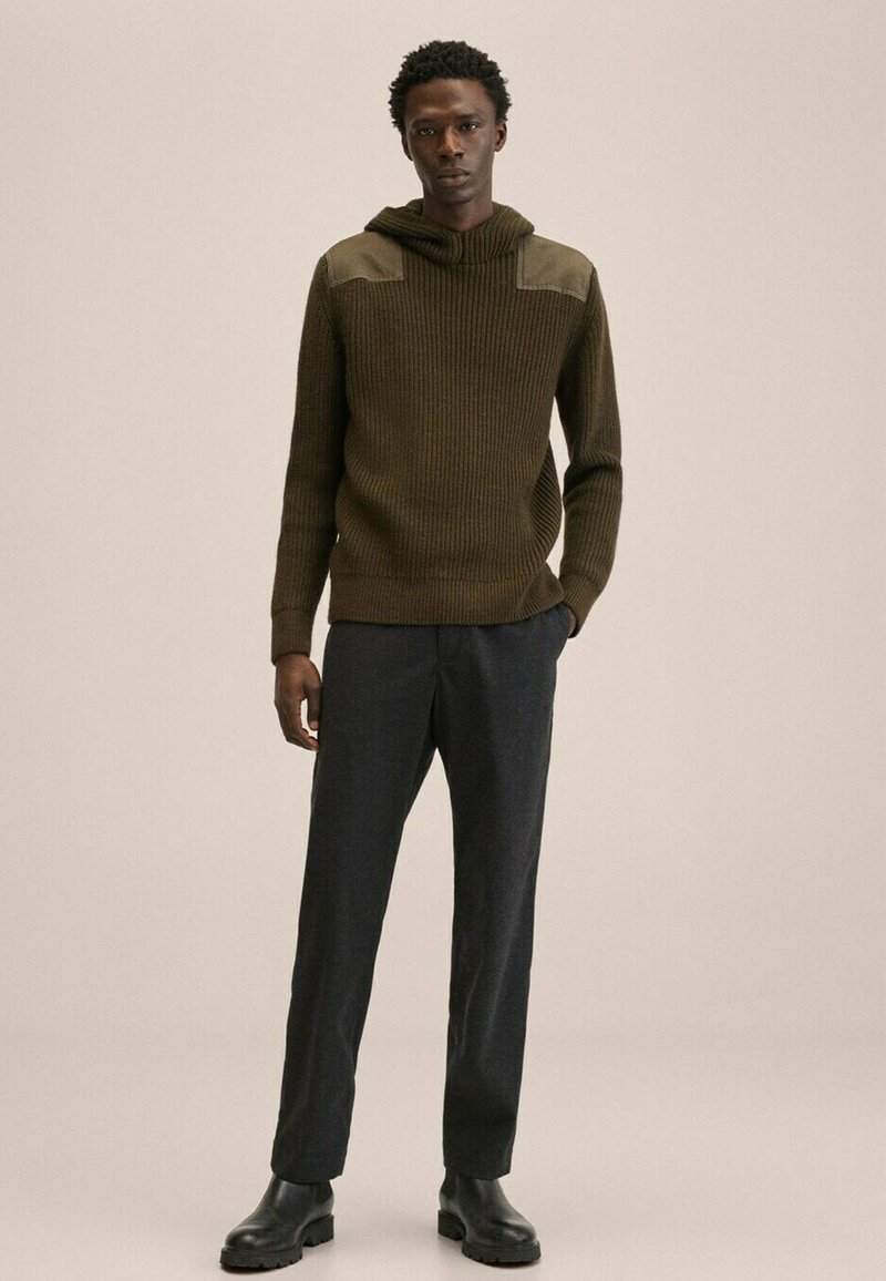 Herren Strickjacken | Mango ISOLA Kapuzenpullover khaki - VL07070 Herren Strickjacken | Mango ISOLA Kapuzenpullover khaki - VL07070