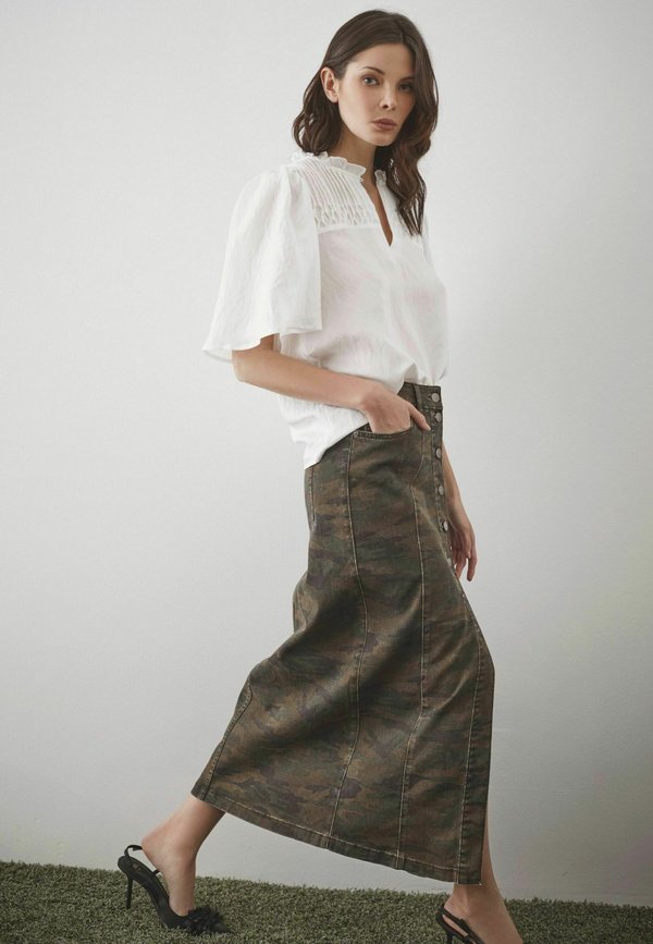 CAMOUCC DENIM SKIRT - Bleistiftrock - camouflage