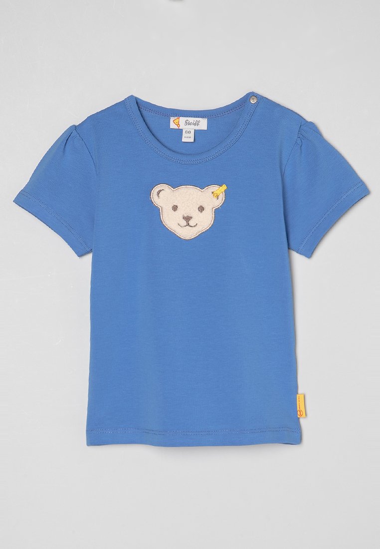 Steiff T-shirt print donkerblauw denim Steiff T-shirt print donkerblauw denim