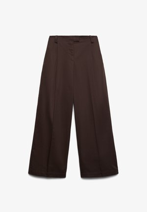Calliope, PANTALONE LUNGO TINTA UNITA - Stoffhose - cioccolato scuro