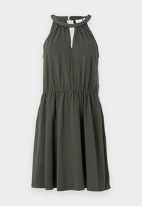 VIMILLA SHORT BRAIDED DRESS - Jerseykjole - deep depths