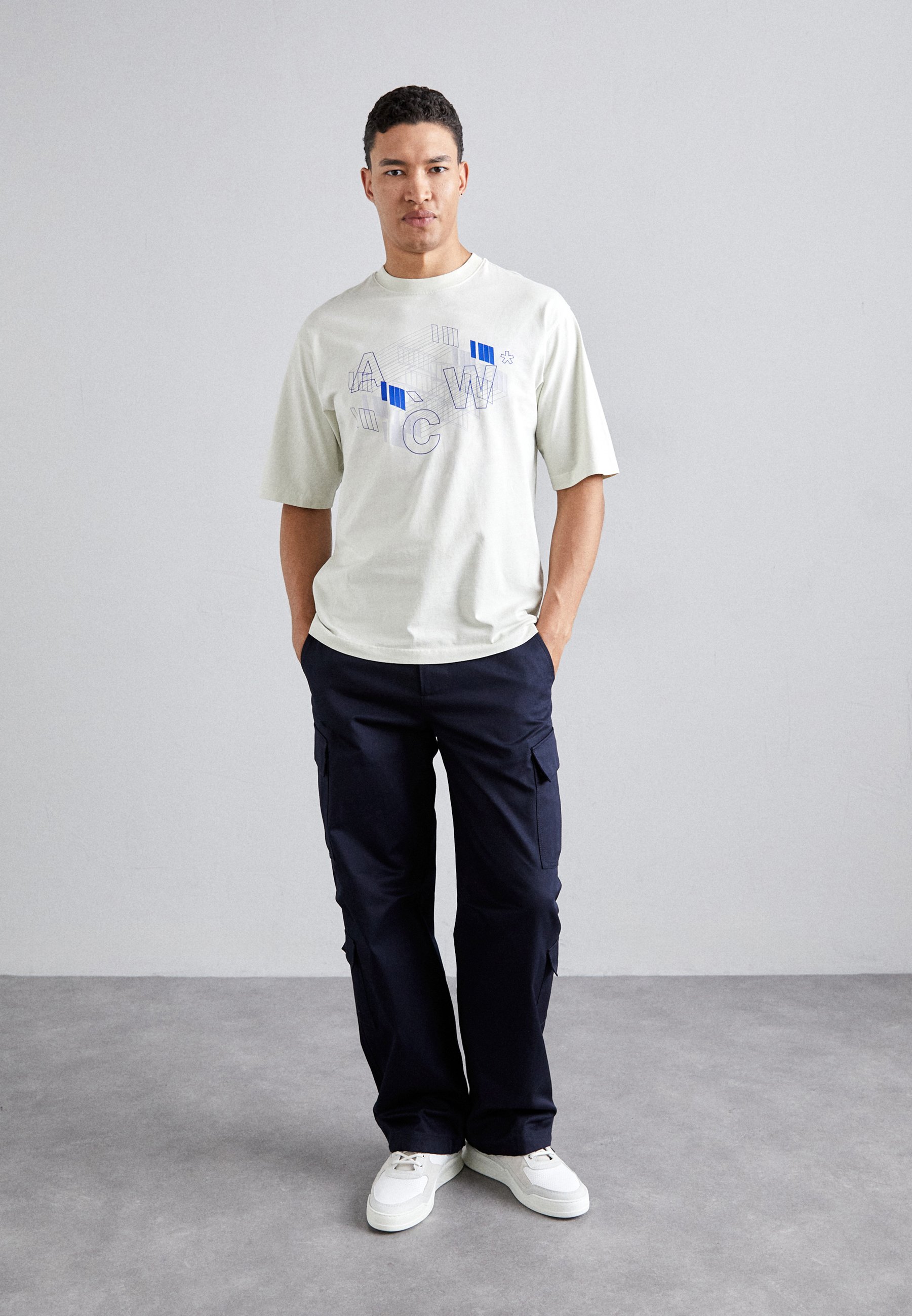 A-COLD-WALL* SCHEMATIC - Print T-shirt - beige bone/beige