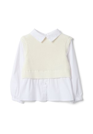 OVS, TOP WITH BUILT-IN OVERSIZED SHIRT. - Blouse - white