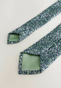Next PATTERN SLIM - Krawatte - green