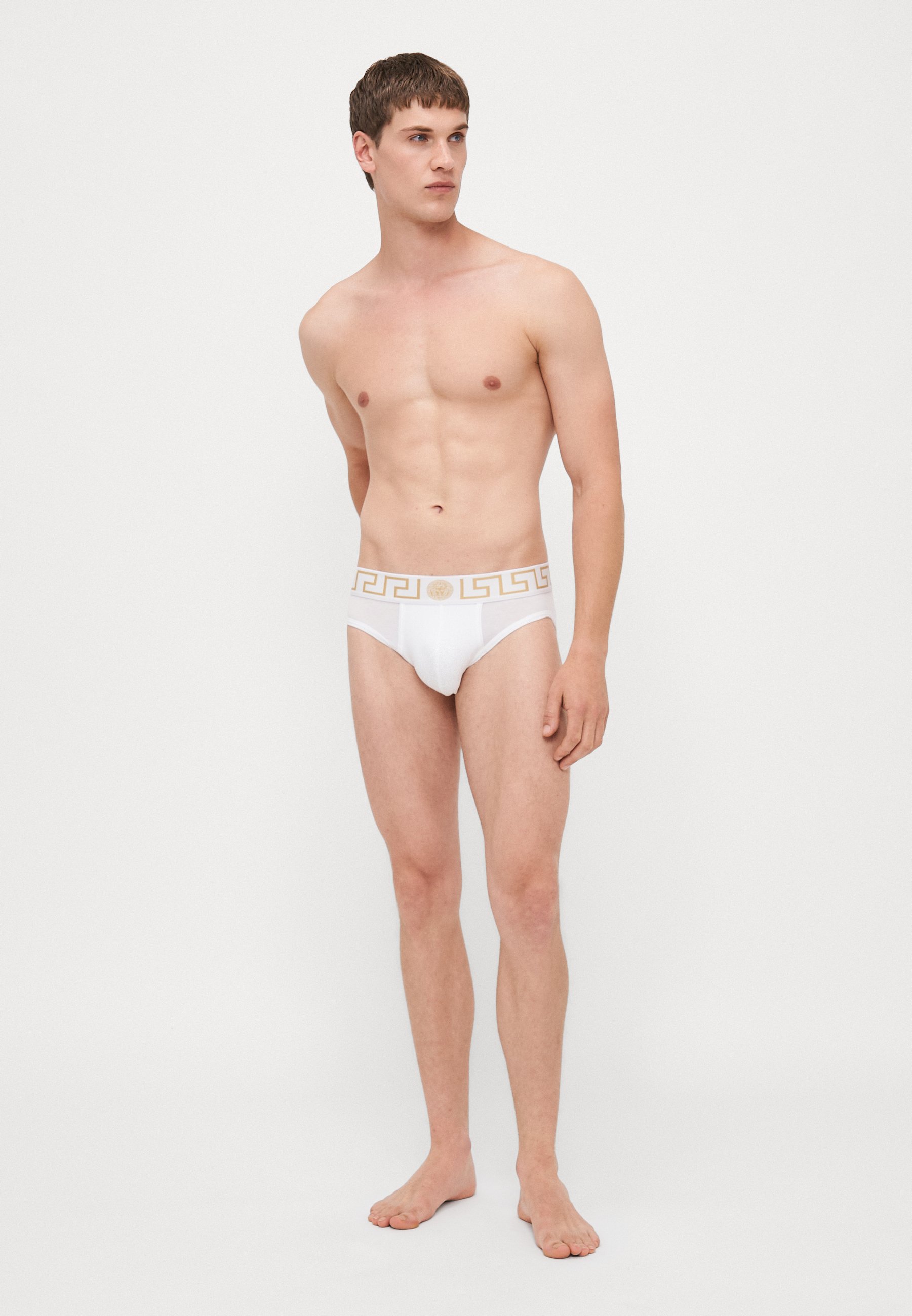 Versace UNDERPANTS LOW RISE - Briefs - white/gold-coloured/white