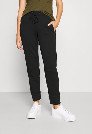 LOOSE FIT - Tracksuit bottoms - deep black