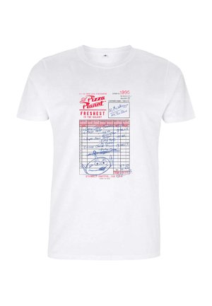 Henry Tiger, TOY STORY ETERNALLY GRATEFUL FOR PIZZA - T-shirts print - white