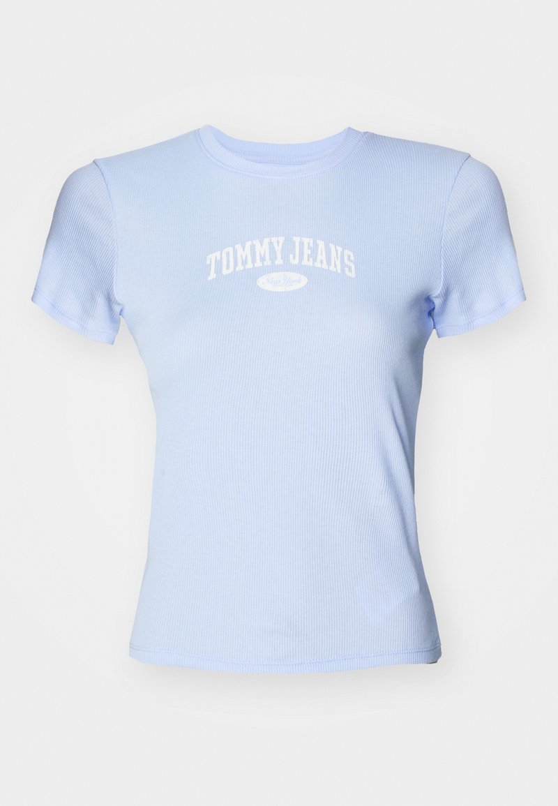 Tommy Jeans T-shirt print lichtblauw Tommy Jeans T-shirt print lichtblauw
