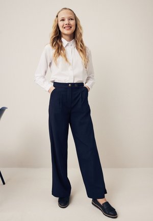 Next, WIDE LEG - Broek - navy
