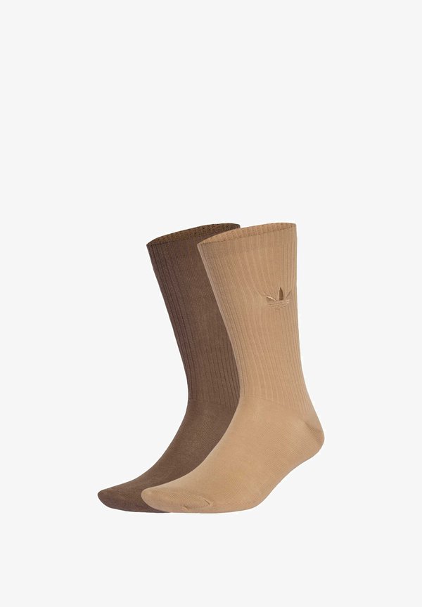 EVERYDAY ICONS CREW 2 PER PACK - Socks - warm sandstone earth strata