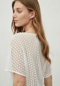 VILA MIT KURZEN ÄRMELN  - T-shirt basic - cloud dancer