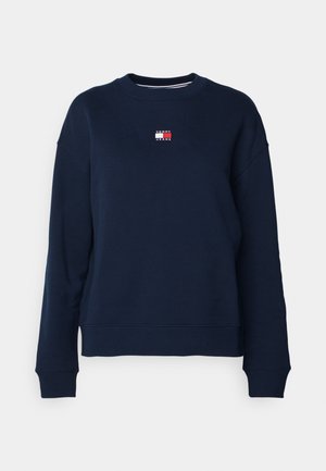 Tommy Jeans BXY BADGE CREW EXT - Sweatshirt - dark night navy