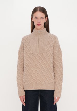 TROYER LONGSLEEVE - Svetrík - clay beige