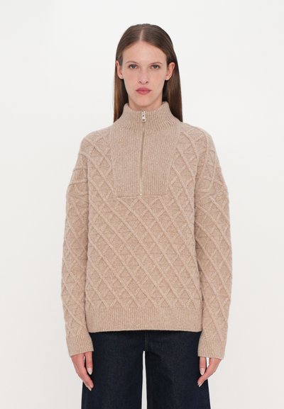 CLOSED TROYER LONGSLEEVE - Pullover - clay beige
