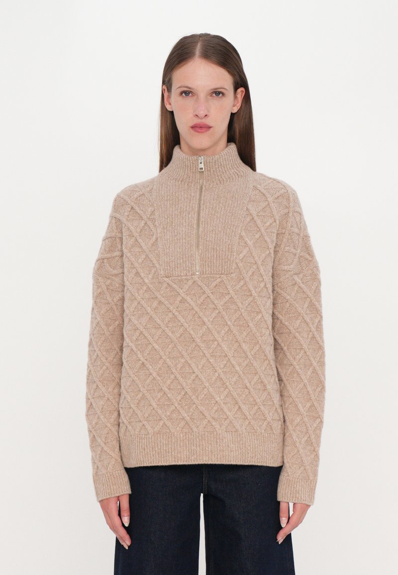 CLOSED TROYER LONGSLEEVE - Pulóver - clay beige