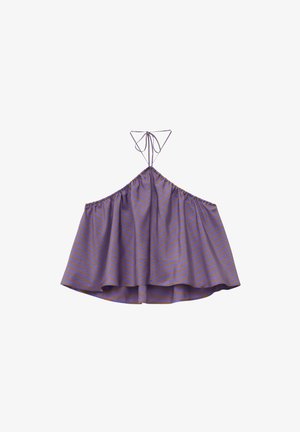 & OTHER STORIES, & OTHER STORIES SILK HALTERNECK TOP - Débardeur - purple