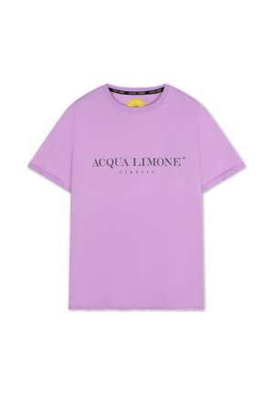 T-shirt med print - lilac