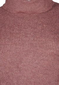 Zizzi Pletené šaty - rose brown melange