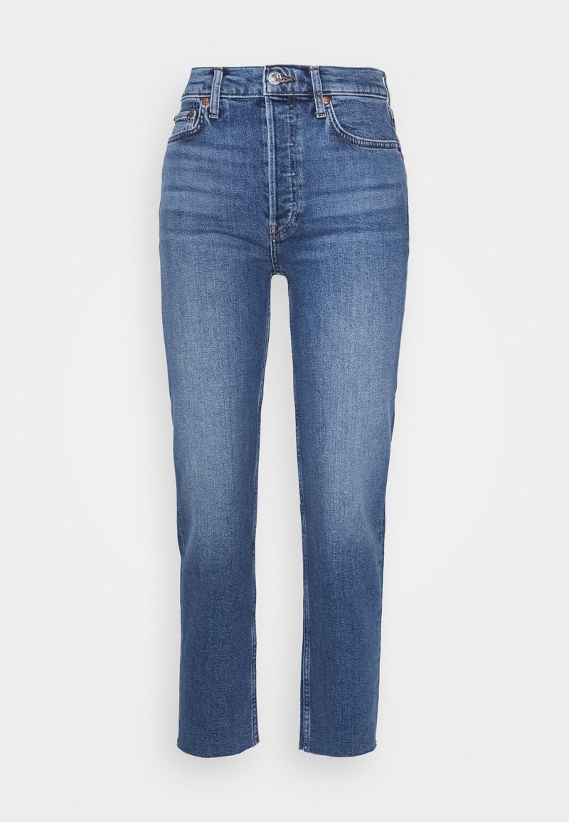 RE/DONE STOVE PIPE - Traperice ravnih nogavica - blue denim