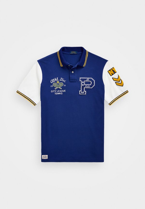 CLASSIC FIT VARSITY-INSPIRED POLO - Polo shirt - fall royal multi4