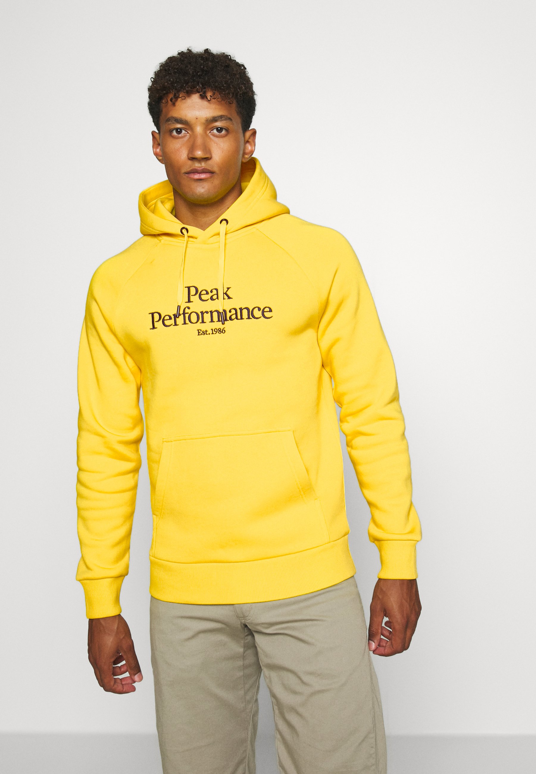 ORIGINAL HOOD Kapuzenpullover stowaway yellow ORIGINAL HOOD Kapuzenpullover stowaway yellow