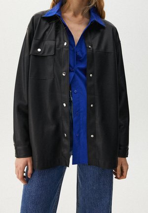 Veste en similicuir - black