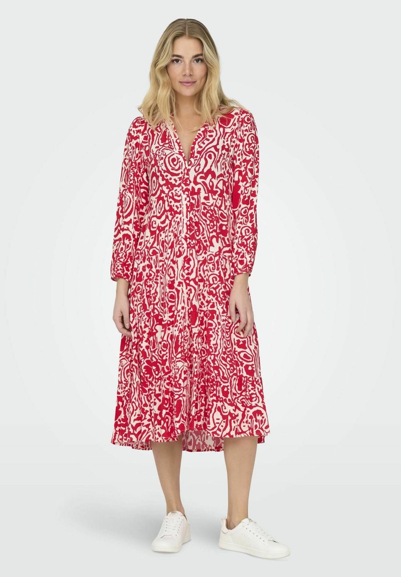 ONLY ONLMILANA - Abito a camicia - high risk red