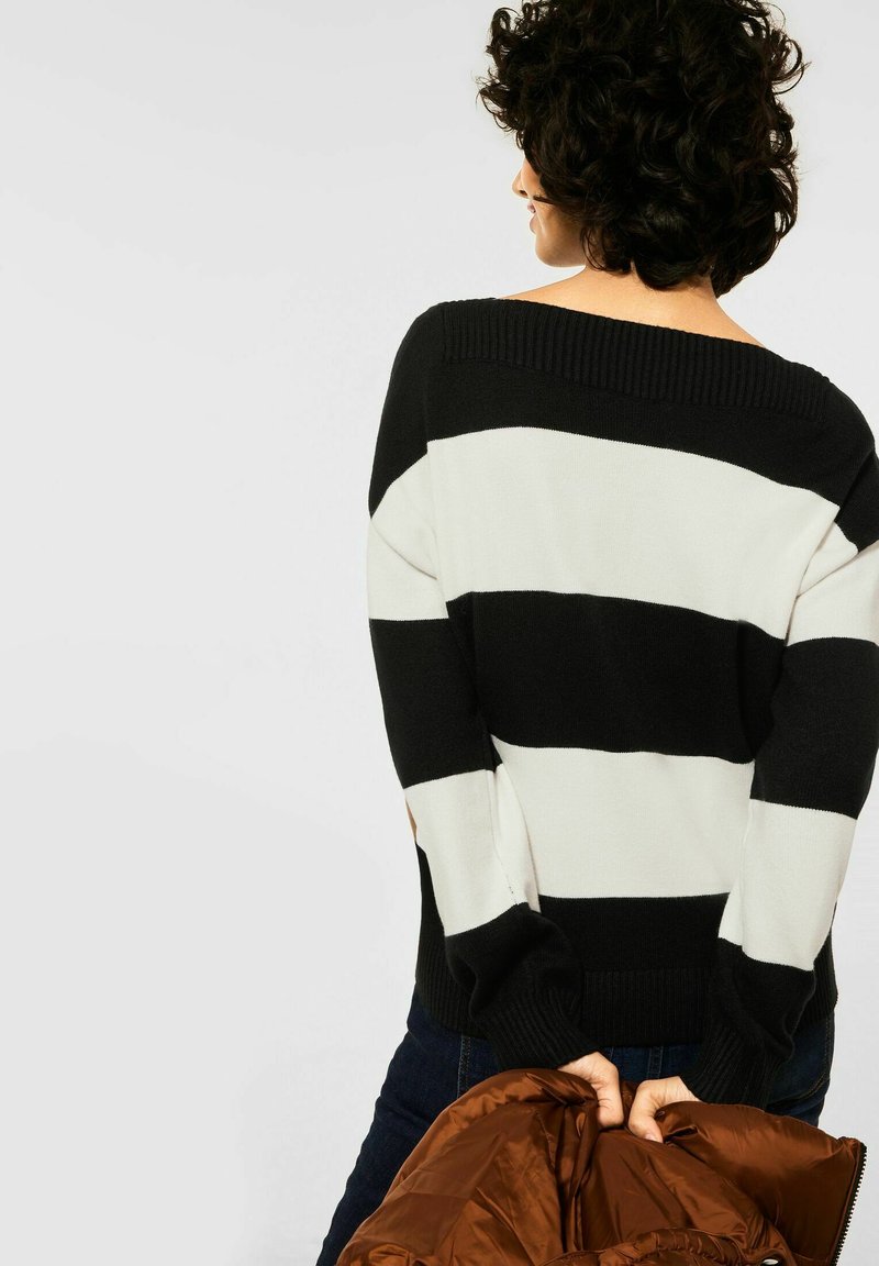 Damen Strickjacken | Street One Strickpullover schwarz - DS06244 Damen Strickjacken | Street One Strickpullover schwarz - DS06244