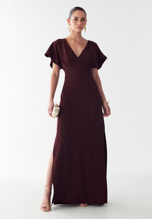 BWLDR AURA MAXI DRESS - Maksikleit - burgundy