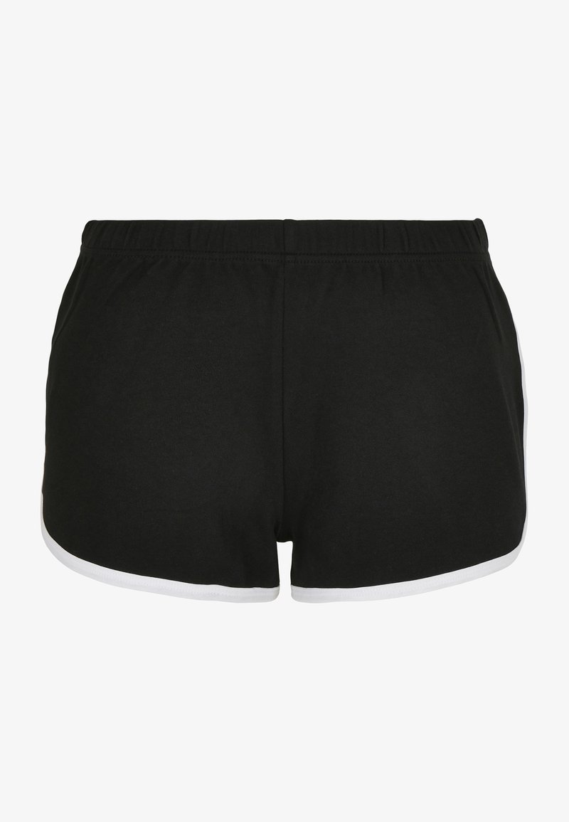 Urban Classics - INTERLOCK RETRO HOT - Shorts - black/white, Enlarge