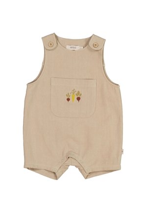 MIT STICKEREI UNISEX - Latzhose - dark sand