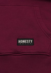 Honesty Rules HOODED SWEAT BASIC - Luvtröja - bordeaux