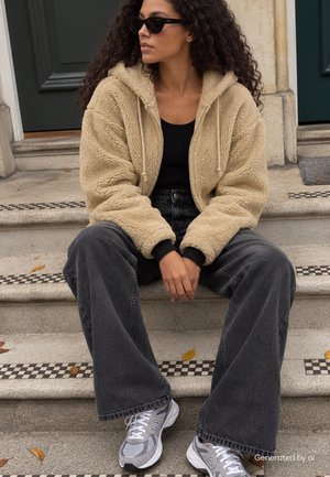 Love Copenhagen, LCVIGGI TEDDY - Veste polaire - white pepper