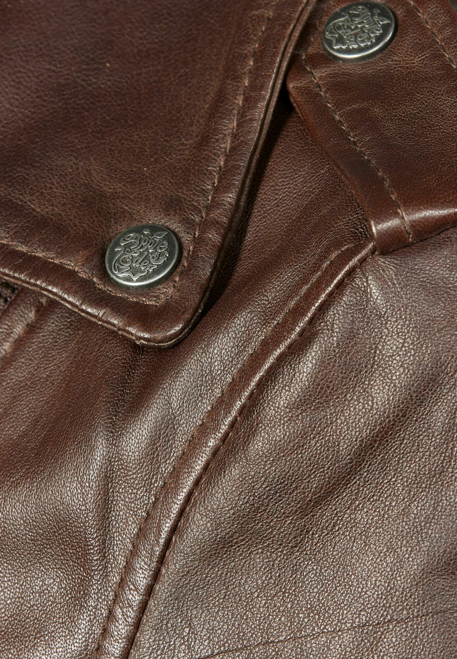 Apple of Eden AOE-102 - Leather jacket - dunkelbraun/dark brown